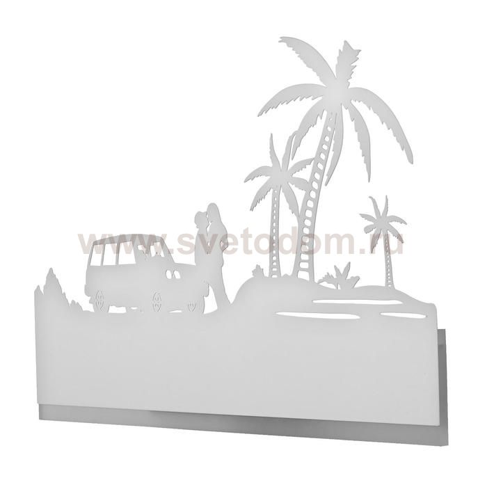 Бра 671220B/1 LED 16Вт 3000-4000К белый 38х3,5х25 см