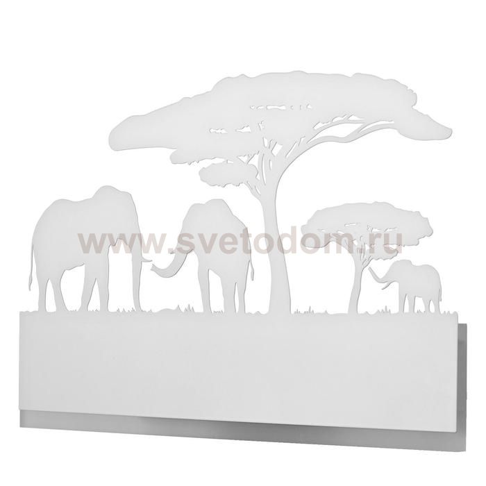 Бра 671221B/1 LED 16Вт 3000-4000К белый 38х4х22 см