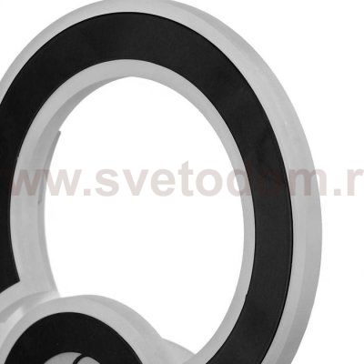 Бра 671228B/1 LED 29Вт 3000-4000К белый-черный 22х5,5х24 см