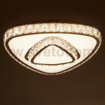 Люстра c ПДУ 9908672 LED 100Вт 3 режима диммер 3000-6000К хром 45х45х13 см