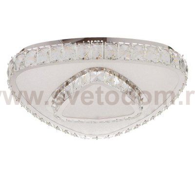 Люстра c ПДУ 9908672 LED 100Вт 3 режима диммер 3000-6000К хром 45х45х13 см