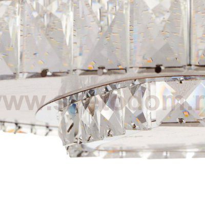 Люстра c ПДУ 9908672 LED 100Вт 3 режима диммер 3000-6000К хром 45х45х13 см