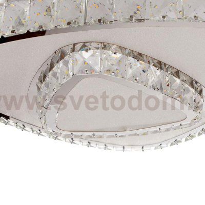 Люстра c ПДУ 9908672 LED 100Вт 3 режима диммер 3000-6000К хром 45х45х13 см