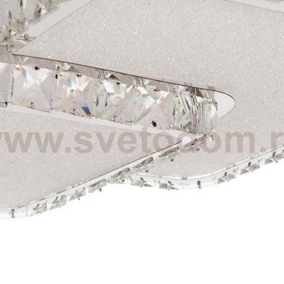 Люстра c ПДУ 9907672/2 LED 100Вт 3 режима диммер 3000-6000К хром 50х50х11 см