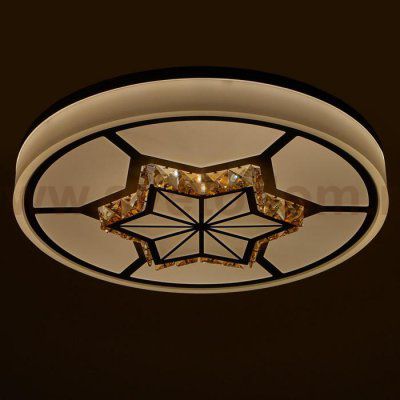 Светильник с ПДУ 670503N LED 105Вт 3 режима 3000-6000К диммер белый-хром 50х50х9 см