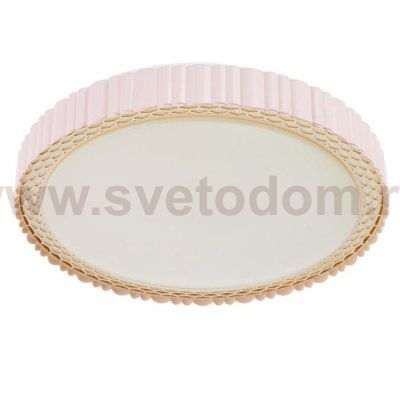 Светильник с ПДУ 670509N LED 72Вт 3 режима 3000-6000К диммер розовый 50х50х9 см