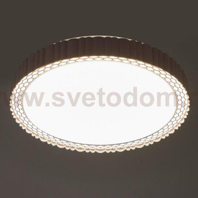 Светильник с ПДУ 670509N LED 72Вт 3 режима 3000-6000К диммер розовый 50х50х9 см