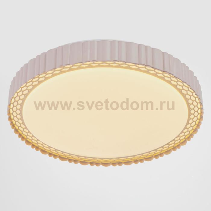 Светильник с ПДУ 670509N LED 72Вт 3 режима 3000-6000К диммер розовый 50х50х9 см