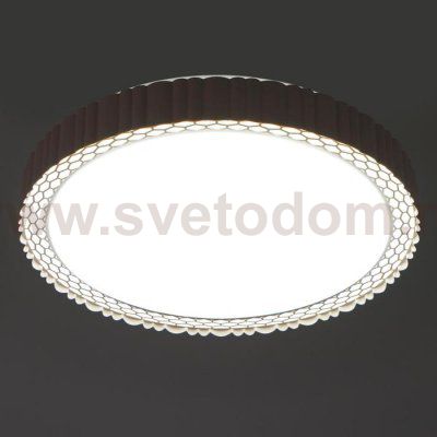 Светильник с ПДУ 670509N LED 72Вт 3 режима 3000-6000К диммер розовый 50х50х9 см