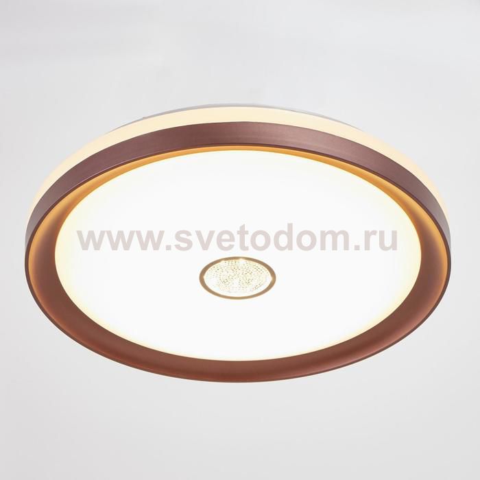 Светильник с ПДУ 670521N LED 72Вт 3 режима 3000-6000К диммер кофе 49х49х8 см