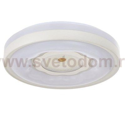 Светильник с ПДУ 670523N LED 80Вт 3 режима 3000-6000К диммер белый 49х49х9,5 см