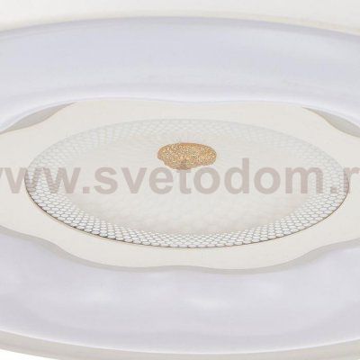 Светильник с ПДУ 670523N LED 80Вт 3 режима 3000-6000К диммер белый 49х49х9,5 см