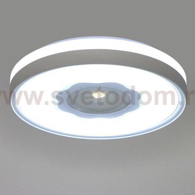 Светильник с ПДУ 670523N LED 80Вт 3 режима 3000-6000К диммер белый 49х49х9,5 см