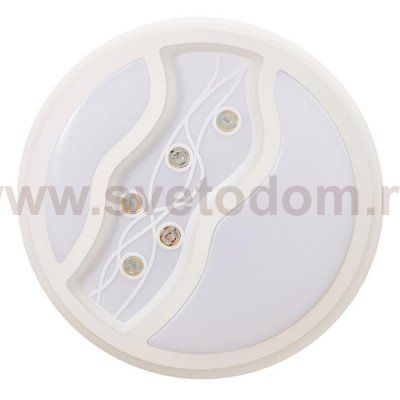 Светильник с ПДУ 670529N LED 72Вт 3 режима 3000-6000К диммер белый 49х49х9,5 см