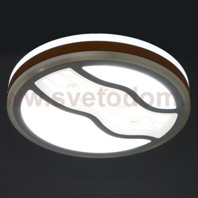 Светильник с ПДУ 670529N LED 72Вт 3 режима 3000-6000К диммер белый 49х49х9,5 см