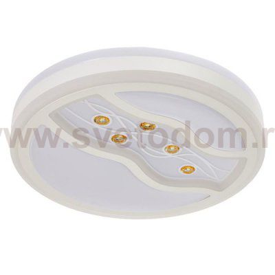 Светильник с ПДУ 670529N LED 72Вт 3 режима 3000-6000К диммер белый 49х49х9,5 см