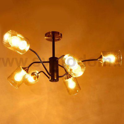 Люстра 673109/6 E27 40Вт бронза-черный 89х48х37,5 см