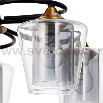 Люстра 673118/5 E27 40Вт бронза-черный 58х58х27 см