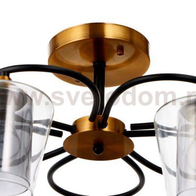 Люстра 673118/5 E27 40Вт бронза-черный 58х58х27 см