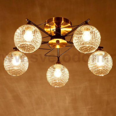 Люстра 673119/5 E27 40Вт бронза-черный 61х61х26 см