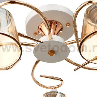 Люстра 673120/5 E27 40Вт белый-золото 45х45х21 см