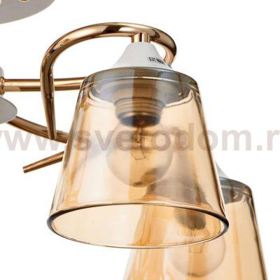 Люстра 673120/5 E27 40Вт белый-золото 45х45х21 см