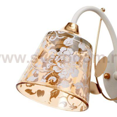 Бра 673122/1 E27 40Вт белый-золото 24х12х17 см