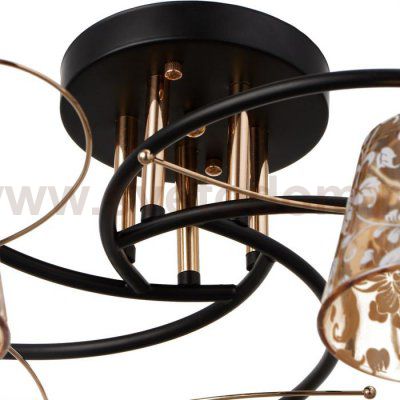Люстра 673123/5 E27 40Вт черный-золото 55х55х27,5 см