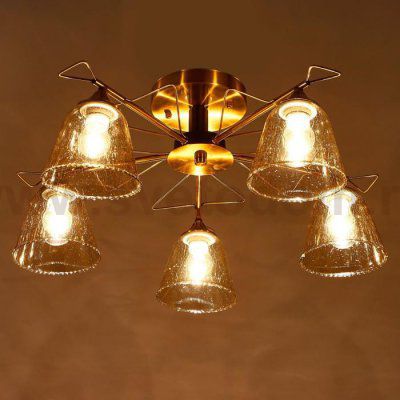 Люстра 673128/5 E27 40Вт бронза-черный 59х59х26 см