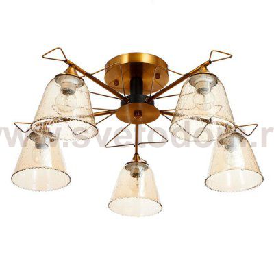 Люстра 673128/5 E27 40Вт бронза-черный 59х59х26 см