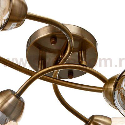 Люстра 673129/6 E27 40Вт бронза 70х48х19 см