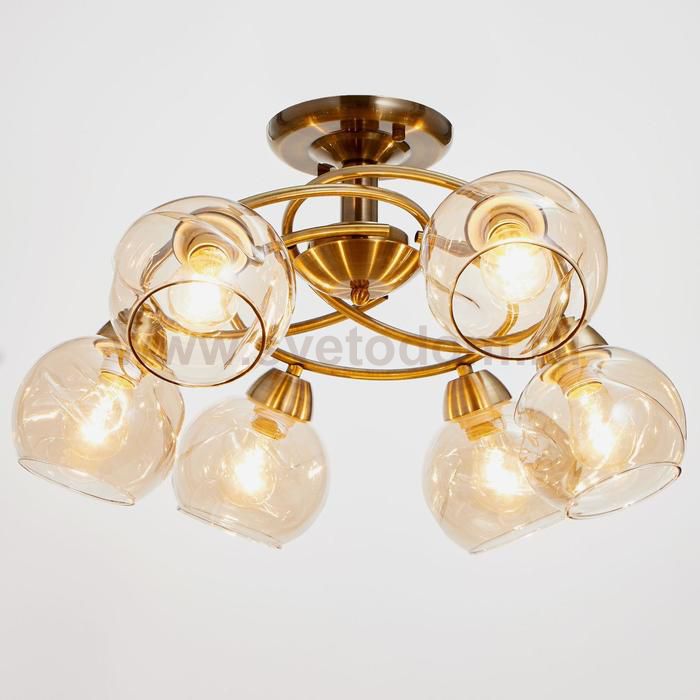 Люстра 673133/6 E27 40Вт бронза 52х52х24 см