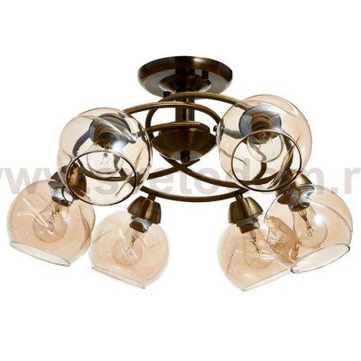 Люстра 673133/6 E27 40Вт бронза 52х52х24 см