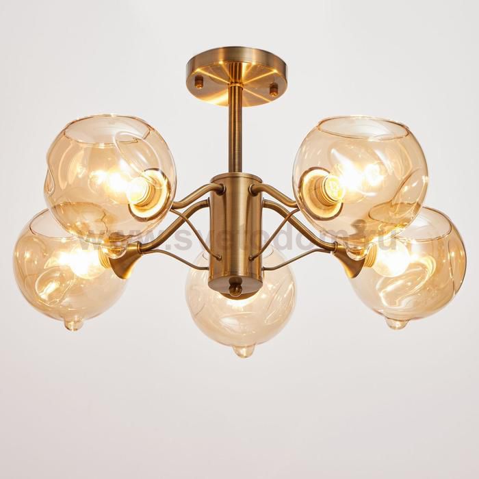 Люстра 673135/5 E27 40Вт бронза 56,5х56,5х27,5 см