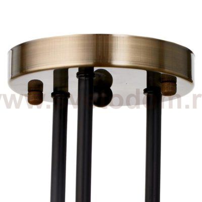 Люстра 673140/5 E27 40Вт черный-бронза 69х69х24 см