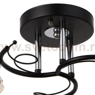 Люстра 673141/3 E27 40Вт черный-хром 56х56х28 см