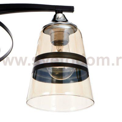 Люстра 673143/3 E27 40Вт черный-хром 53х53х29 см