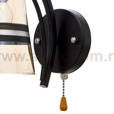 Бра 673145/1 E27 40Вт черный-хром 21,5х14х18,5 см