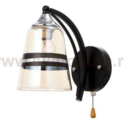 Бра 673145/1 E27 40Вт черный-хром 21,5х14х18,5 см