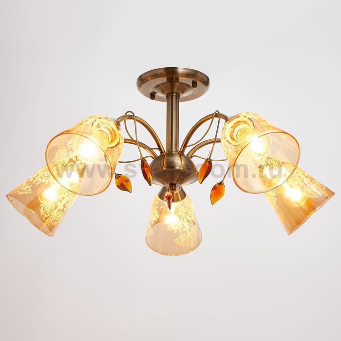 Люстра 673152/5 E27 40Вт бронза 66х66х30,5 см