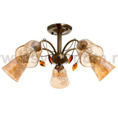 Люстра 673152/5 E27 40Вт бронза 66х66х30,5 см