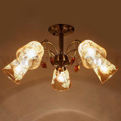 Люстра 673152/5 E27 40Вт бронза 66х66х30,5 см