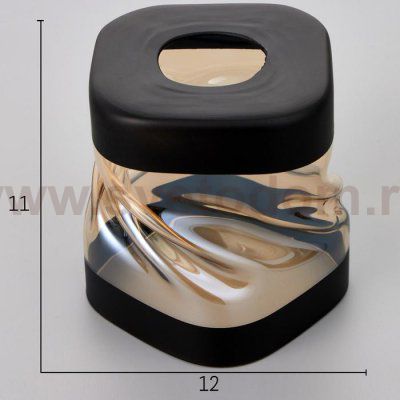 Люстра 673156/5 E27 40Вт черный-золото 57х57х28 см