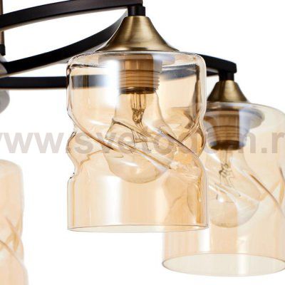 Люстра 673159/5 E27 40Вт бронза-черный 57,5х57,5х28 см