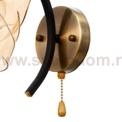 Бра 673160/1 E27 40Вт бронза-черный 22,4х16х21 см