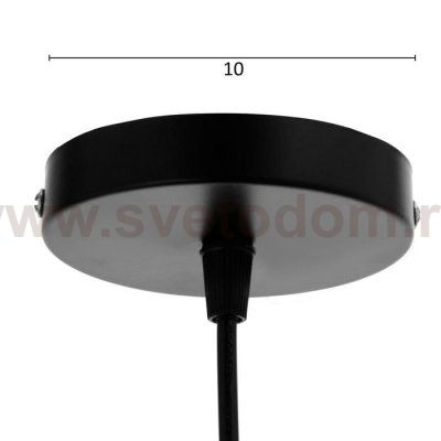 Светильник 669905/1 E27 40Вт черный 24х24х123 см