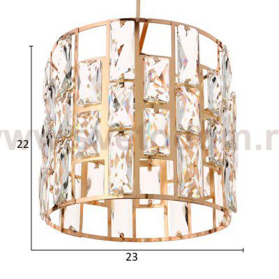 Светильник 669906/1 E27 40Вт золото 24х24х123 см