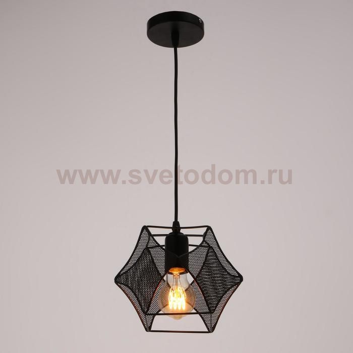 Светильник 669909/1 E27 40Вт черный 20х15х115 см