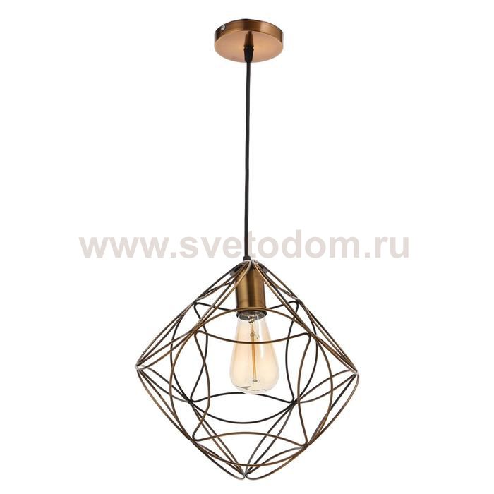 Светильник 669915/1 E27 40Вт золото 21х21х121 см