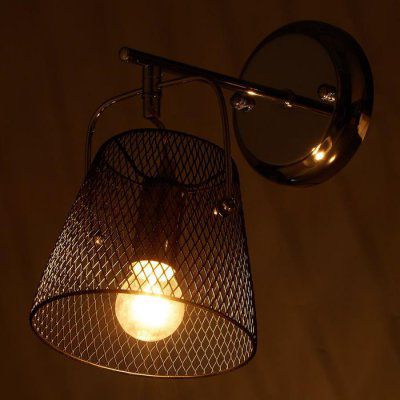 Бра 662401/1 40Вт E14 черный-хром 24х15х22 см